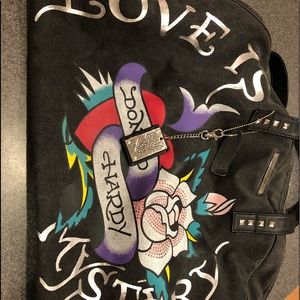 Ed Hardy Travel Bag “Love Is a Mystery”